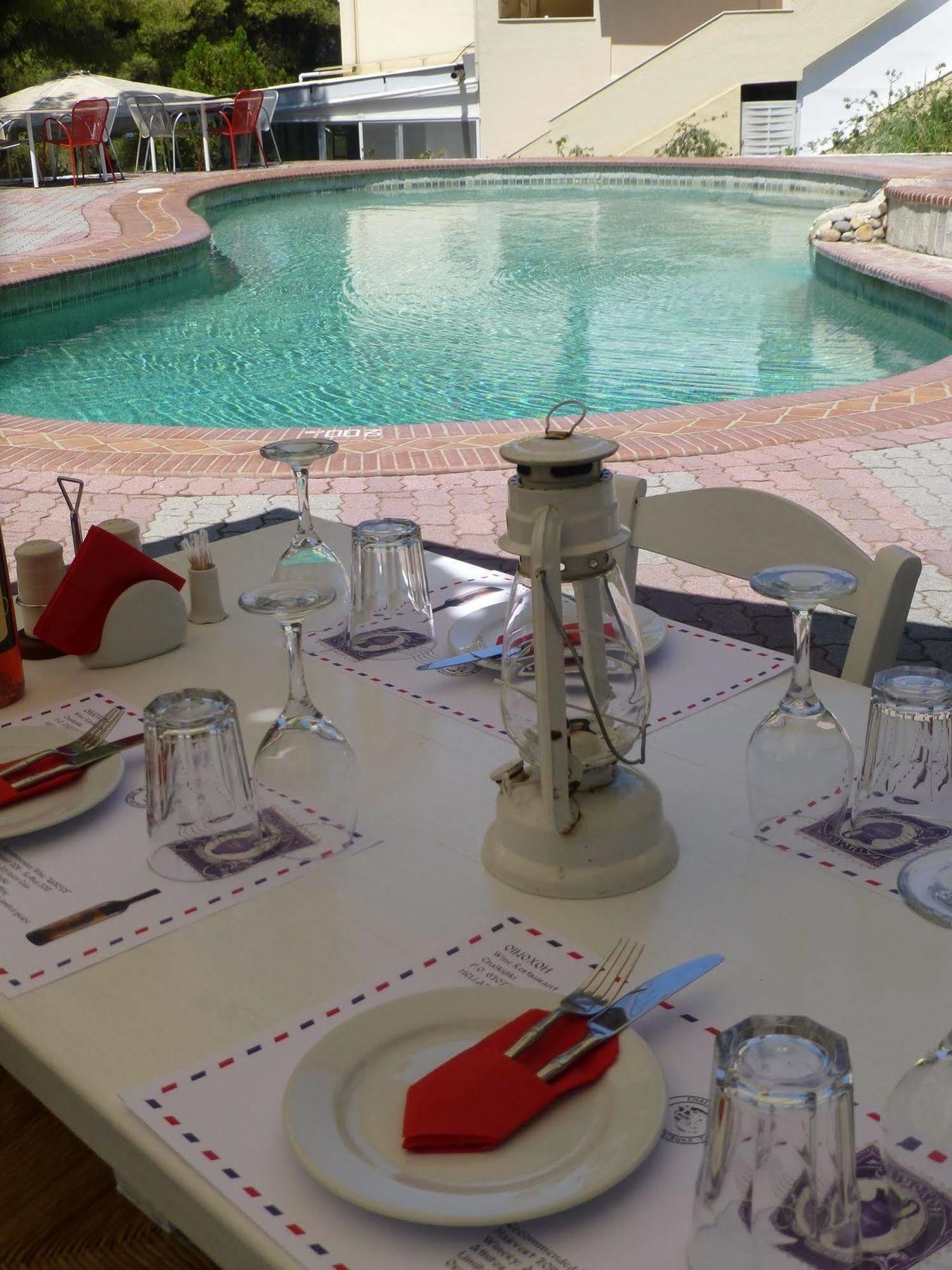 Dryades Hotel Siviri Luaran gambar